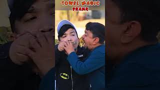 Funny Towel Prank trending [upl. by Prochora]