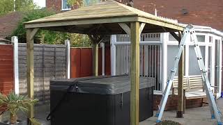 25m Gazebo Build with Waterproof Roof in Leicester [upl. by Snebur]