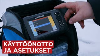 Lowrance Hook Reveal 5 ICE HDI  Käyttöönotto ja asetukset [upl. by Brufsky]