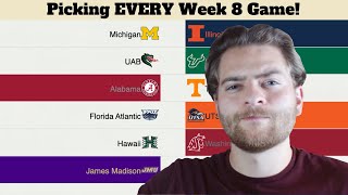 I picked EVERY Week 8 College Football game [upl. by Britney]