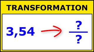 Transformer un Nombre Décimal en Fraction Décimale et vice versa [upl. by Eidda]