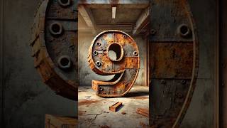 short 10Second Countdown  Rusted Numbers Through Time ⏳⚙️ youtubecreatorcommunity [upl. by Awahsoj69]