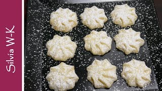 Schneeflöckchen  Weihnachtplätzchen  toller Geschmack  einfach und schnell gemacht [upl. by Oicnedurp]