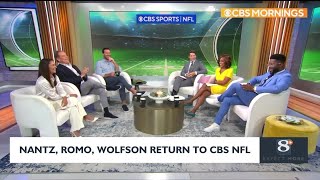 Nantz Romo Wolfson return to CBS NFL [upl. by Okime]