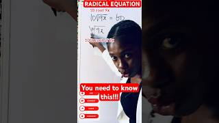 A stepbystep guide on how to solve Radical Equation [upl. by Aihsi]