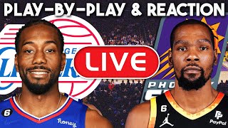 Los Angeles Clippers vs Phoenix Suns Game 1 LIVE PlayByPlay amp Reaction [upl. by Allista]