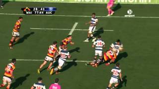 ITM Cup Rieko Ioane driven back by Ben Tameifuna  SKY TV [upl. by Reginnej985]