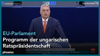 EUParlament Vorstellung des Tätigkeitsprogramms des Ratsvorsitzes mit Viktor Orbán  091024 [upl. by Haslett]