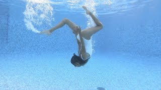 Carla Underwater synchronized swimming and fun [upl. by Judye584]