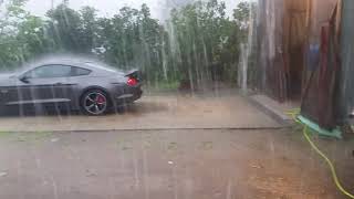 A microburst rain storm today July 8 2020 [upl. by Ycrem]