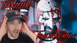 TERRIFIER 3  Trailer Reaction [upl. by Aicilev]