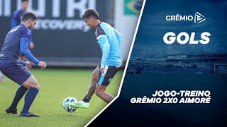 GOLS  GRÊMIO 2x0 AIMORÉ JOGOTREINO [upl. by Eirrol]