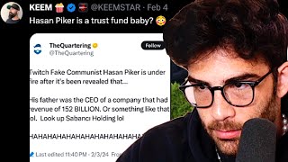 Hasan Responds To Being A Trust Fund Baby  HasanAbi Reacts [upl. by Alroi640]