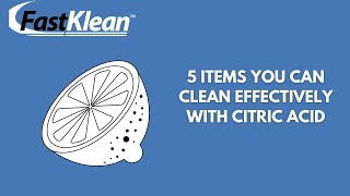 5 Items You Can Clean Effectively With Citric Acid Cleaning Tips [upl. by Adnaluoy630]