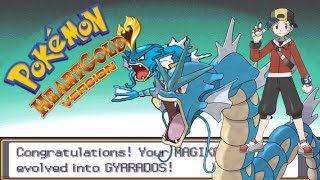 Pokemon Heart Gold Magikarp evolves into Gyarados [upl. by Edaw]