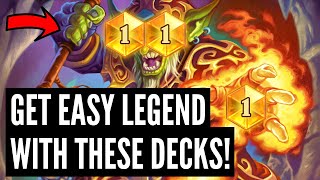 The 5 BEST DECKS to get LEGEND in Standard and Wild since the nerfs [upl. by Llered]