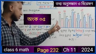 class 6 math  page 232  math no 5  solution  ষষ্ঠ গণিত  পৃষ্টা ২৩২  অংক নং ০৫  সমাধান [upl. by Lalaj]