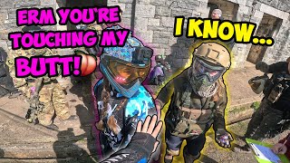 What Is SHE TOUCHING😳👀 Paintball Funny Moments amp Fails [upl. by Assela713]