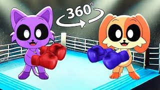 😈⚔🐶 360º 3D VR CatNap vs DogDay Battle  Smiling Critters [upl. by Erminia]