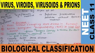 Sub Viral Agents  Viroids Virusoids Satellite Virus amp Prions  4 Mark Question in NEET 2020 Sure [upl. by Fedora]