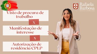 Visto de procura de trabalho ou Manifestação de Interesse ou Autorização de Residência CPLP [upl. by Nyrrad]