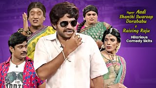 Hyper Aadi DorababuShanti Swaroop amp Raising Raju Hilarious Comedy Skits  Jabardasth  ETV Telugu [upl. by Thynne]