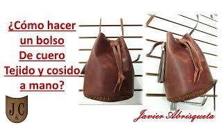 ¿Como hacer un bolso cosido y tejido a mano [upl. by Illehs582]