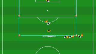 Fussballtraining Fussball Taktik 4erKette Animation 02 Viererkette ViererKette [upl. by Glenna299]