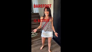 BAREFOOT IS BETTER  GIRLS TAKE OFF SHOES barefootlife barefootwalking barefoot [upl. by Peers592]