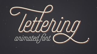 Animated Lettering Font  After Effects Project Files [upl. by Assina942]