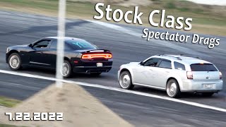 Class B Stock Spectator Drags at Oxford Motor Mayhem 2 July 2022 [upl. by Enileqcaj1]