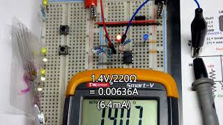 LDR Brightness Controlled Op Amp Comparator LM358 Light Dependent Resistor [upl. by Poore]