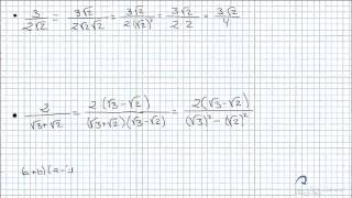 Racionalización de fracciones con radicales [upl. by Wilser571]