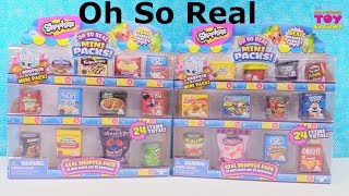 Shopkins Oh So Real Mini Packs Shopper Grocery Blind Bag Opening  PSToyReviews [upl. by Underwood250]