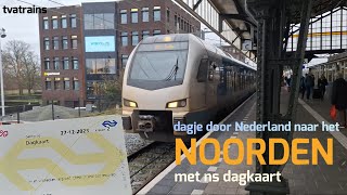 rondje naar het noorden van Nederland met NS DAGKAART  treinleven [upl. by Colas450]