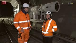 Baustelle Erneuerung Cramberger Tunnel Einfahren des TunnelAufweitungsSystems TAS 2024 [upl. by Euton273]