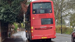 A Journey on Tram Replacement Route TR3 Addington village to coombe lane LJ61GXLWHV12 [upl. by Haidedej]