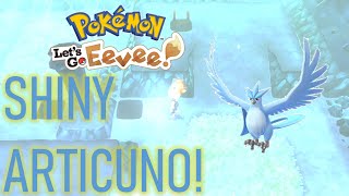 SHINY ARTICUNO IN 736 RESETS Pokémon Lets Go Eevee and Pikachu [upl. by English]