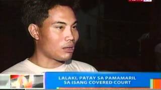 NTG Lalaki patay sa pamamaril sa isang covered court Navotas [upl. by Raynold]