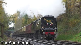 34067 quotTangmerequot returns south with The Medway Valley Pullman 26112022 [upl. by Thant]