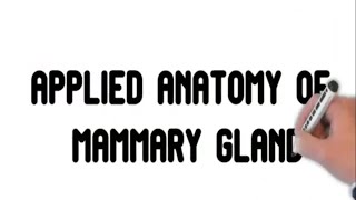 Part 3 Applied Anatomy of Mammary Gland [upl. by Pihc]