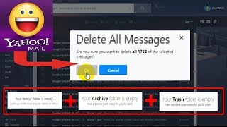 how to delete all yahoo emails at once  just 1 click delete all emails 100 worked 💪 [upl. by Bandur955]