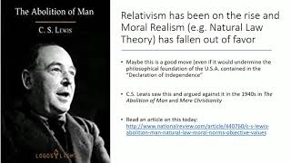 Moral Relativism Lecture Part 1 2 November 2017 [upl. by Jaunita]