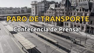 Paro de sindicatos del transporte para el 30 de octubre  Conferencia de Prensa [upl. by Julius]