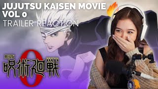 JUJUTSU KAISEN VOL 0 MOVIE TRAILER REACTION 😍 [upl. by Ponzo]