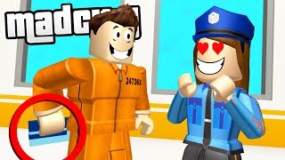 TRICKING POLICE TO ESCAPE MAD CITY PRISON Roblox [upl. by Eleik]