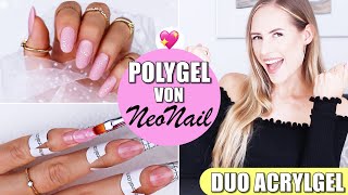 Nägel verlängern mit POLYGEL von NeoNail  First Impression  Nails »Lalalunia« [upl. by Naugan]