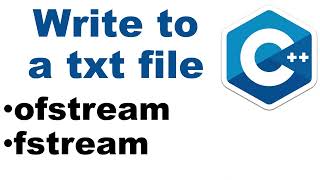 C CPP How to write to a txt file using fstream and ofstrea [upl. by Netta]