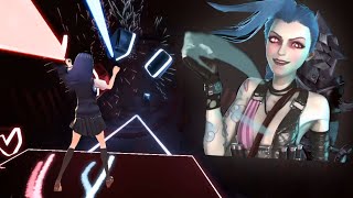 Beat Saber League of Legends quot Get Jinxed quot EXPERT [upl. by Bradford]