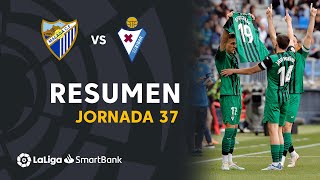 Resumen de Málaga CF vs SD Eibar 13 [upl. by Eerpud95]